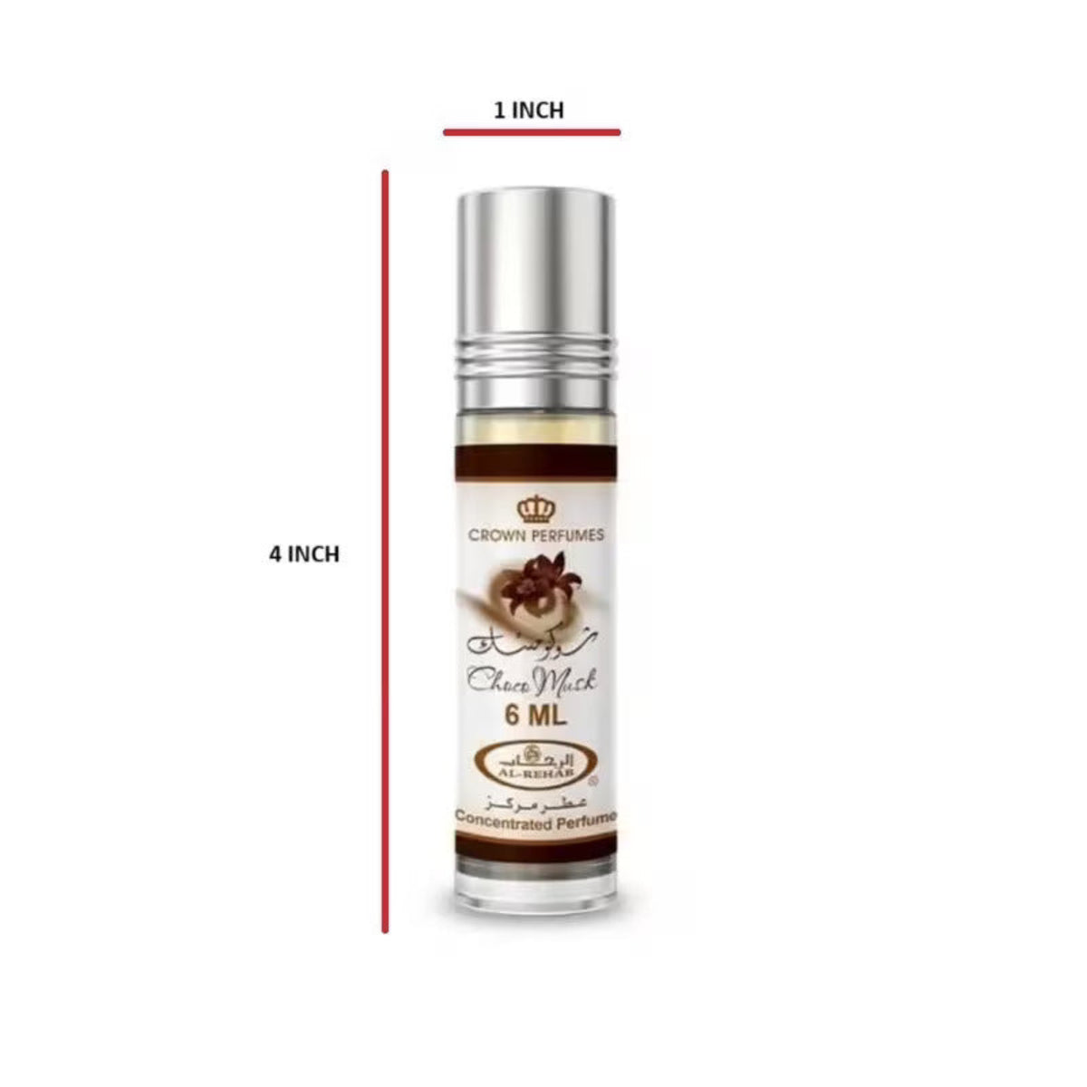 Chocomusk Roll-On Perfume Oil by Alrehab, 6ml, Gourmand Fragrance, Concentrated Perfume Oil, Premium Gift for Her, Attar Oil, Affordable