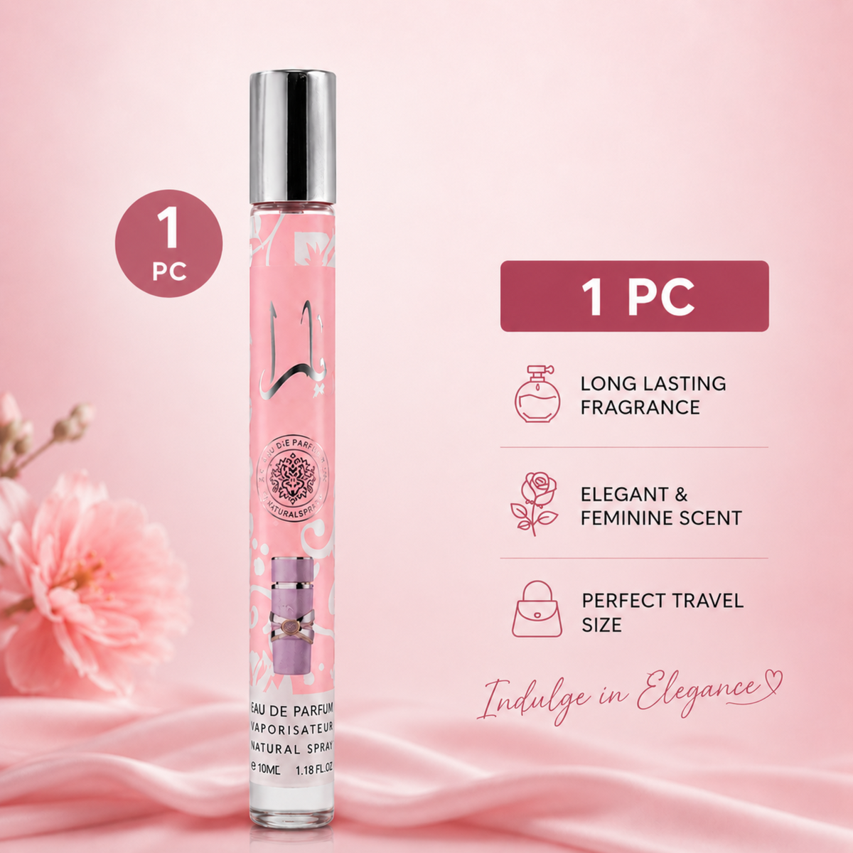 Perfume Yara Pink Travel Size 35 ML, Eau De Parfum for women