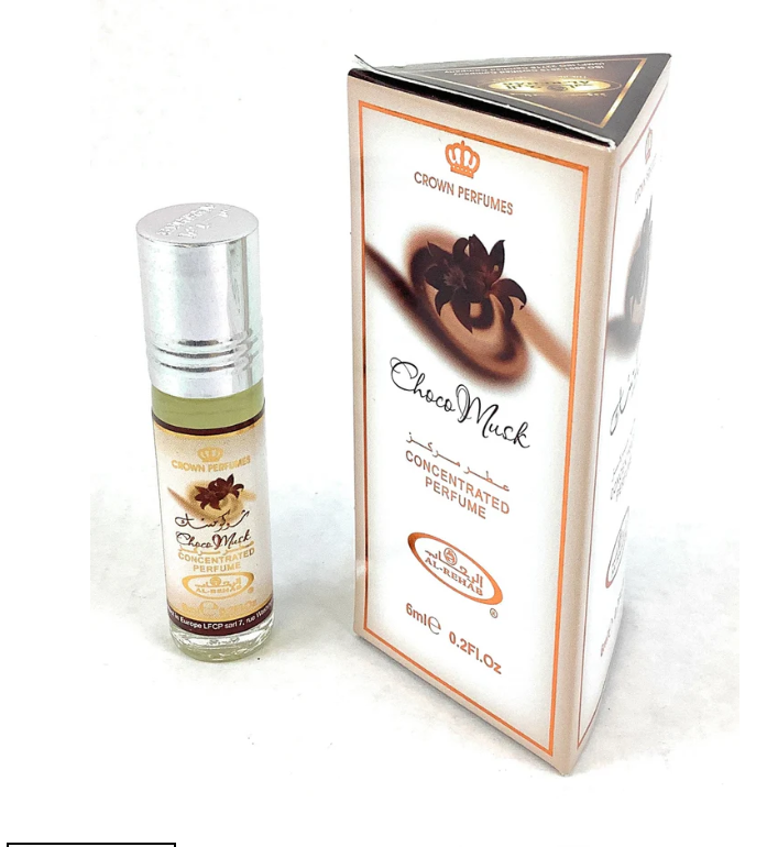 Chocomusk Roll-On Perfume Oil by Alrehab, 6ml, Gourmand Fragrance, Concentrated Perfume Oil, Premium Gift for Her, Attar Oil, Affordable