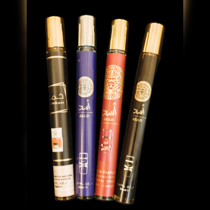 Premium Perfume Gift Set , 4 Travel Sprays, 35ml Each Eau De Parfum Long lasting
