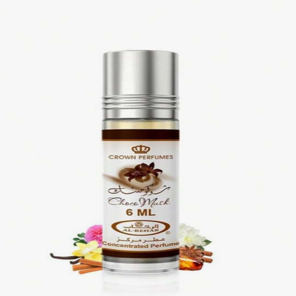 Chocomusk Roll-On Perfume Oil by Alrehab, 6ml, Gourmand Fragrance, Concentrated Perfume Oil, Premium Gift for Her, Attar Oil, Affordable