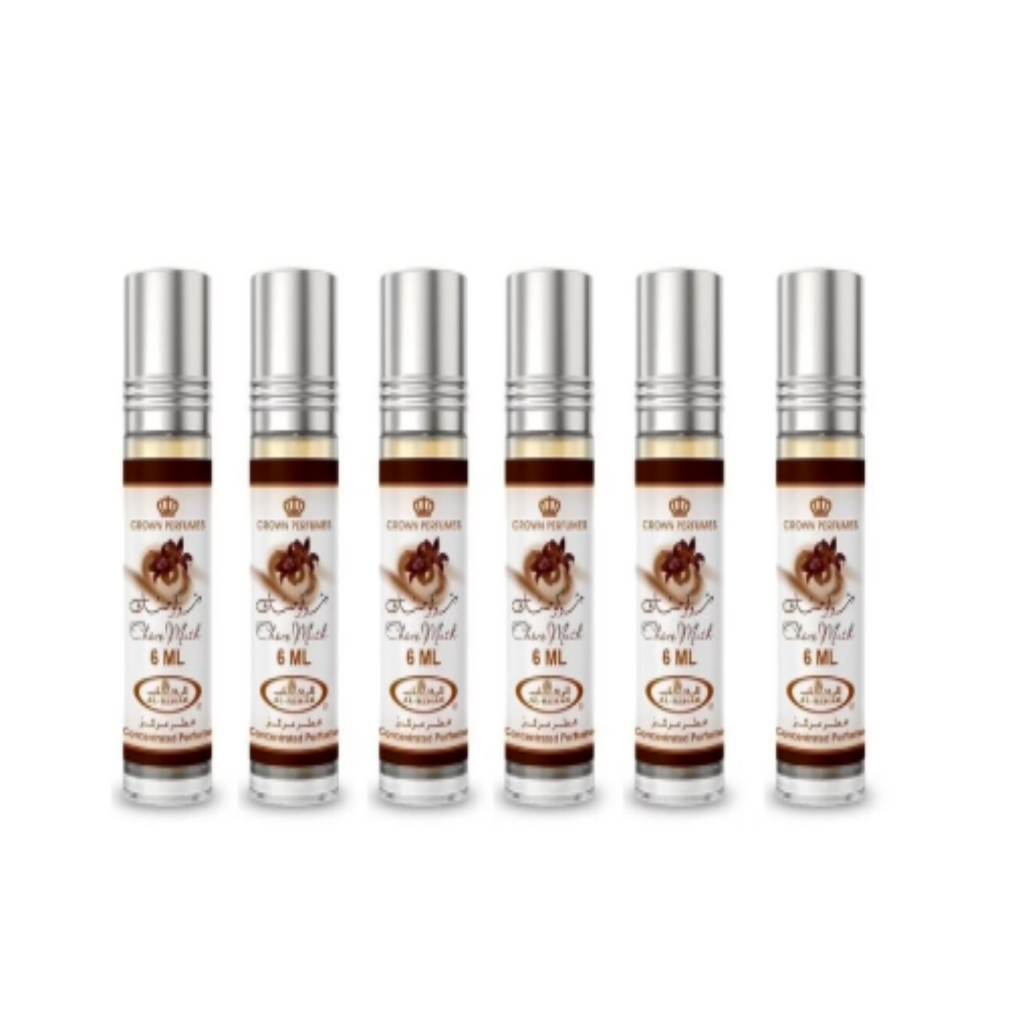 (6-Pack) Al-Rehab Choco Musk Roll On Perfume Oil Men Women