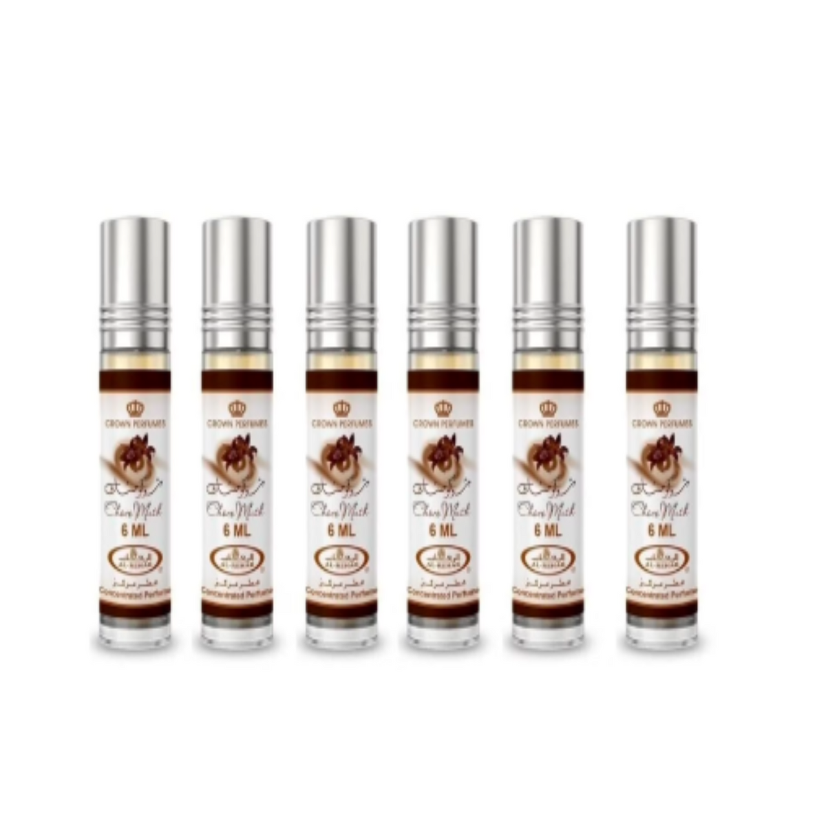 (6-Pack) Al-Rehab Choco Musk Roll On Perfume Oil Men Women